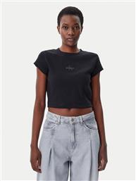 T-SHIRT LV047AB802 ΜΑΥΡΟ REGULAR FIT CALVIN KLEIN JEANS
