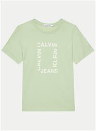 T-SHIRT MAXI HERO IB0IB02159 ΠΡΑΣΙΝΟ REGULAR FIT CALVIN KLEIN JEANS