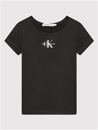 T-SHIRT MICRO MONOGRAM IG0IG01470 ΜΑΥΡΟ SLIM FIT CALVIN KLEIN JEANS