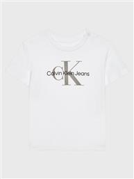 T-SHIRT MONOGRAM IN0IN00001 ΛΕΥΚΟ REGULAR FIT CALVIN KLEIN JEANS