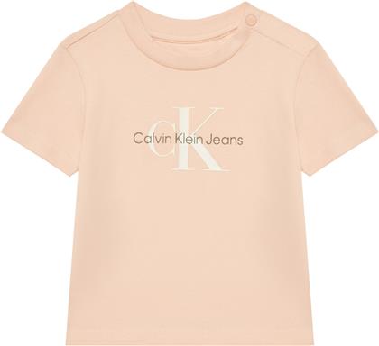 T-SHIRT MONOGRAM IN0IN00001 ΡΟΖ REGULAR FIT CALVIN KLEIN JEANS