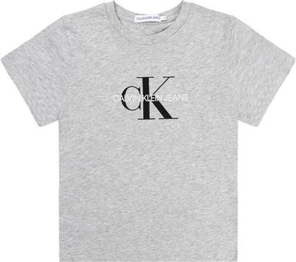 T-SHIRT MONOGRAM LOGO IU0IU00068 ΓΚΡΙ REGULAR FIT CALVIN KLEIN JEANS