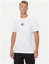 T-SHIRT MONOLOGO J30J325649 ΛΕΥΚΟ REGULAR FIT CALVIN KLEIN JEANS από το MODIVO