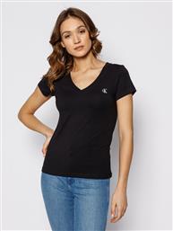 T-SHIRT ROOD J20J213716 ΜΑΥΡΟ REGULAR FIT CALVIN KLEIN JEANS