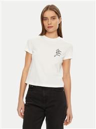 T-SHIRT SCRIPT INSTITUTIONAL J20J224984 ΛΕΥΚΟ SLIM FIT CALVIN KLEIN JEANS