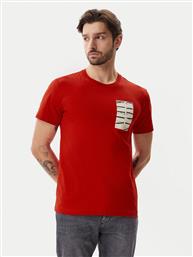 T-SHIRT SERIF BOX GRAPHIC J30J327474 ΚΟΚΚΙΝΟ REGULAR FIT CALVIN KLEIN JEANS