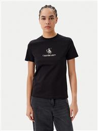 T-SHIRT SHADOW GRAPHIC J20J225545 ΜΑΥΡΟ REGULAR FIT CALVIN KLEIN JEANS
