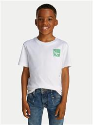 T-SHIRT SHIFTED IB0IB02351 ΛΕΥΚΟ REGULAR FIT CALVIN KLEIN JEANS