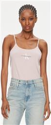 ΤΟΠ MONOLOGO STRAPPY TANK TOP J20J223105 ΡΟΖ SLIM FIT CALVIN KLEIN JEANS