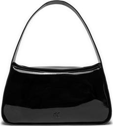 ΤΣΑΝΤΑ BLOCK SHOULDER BAG25 PATENT K60K613045 ΜΑΥΡΟ CALVIN KLEIN JEANS