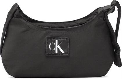 ΤΣΑΝΤΑ CITY NYLON ROUND SHOULDER23 K60K610333 ΜΑΥΡΟ CALVIN KLEIN JEANS από το MODIVO