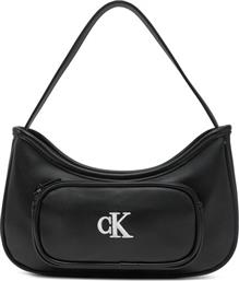 ΤΣΑΝΤΑ CK SHOULDER BAG IU0IU00696 ΜΑΥΡΟ CALVIN KLEIN JEANS