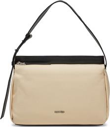 ΤΣΑΝΤΑ GRACIE SHOULDER BAG-CANVAS K60K611455 ΜΠΕΖ CALVIN KLEIN JEANS