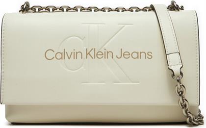 ΤΣΑΝΤΑ K60K612221 ΕΚΡΟΥ CALVIN KLEIN JEANS