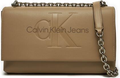 ΤΣΑΝΤΑ K60K612221 ΚΑΦΕ CALVIN KLEIN JEANS