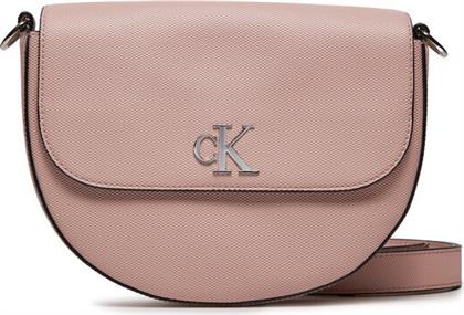 ΤΣΑΝΤΑ MINIMAL MONOGRAM SADDLE BAG22 T K60K611961 ΡΟΖ CALVIN KLEIN JEANS