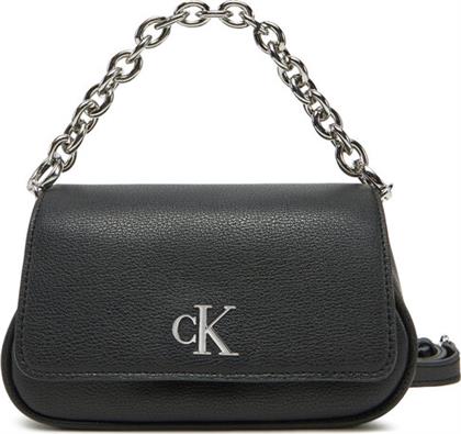 ΤΣΑΝΤΑ MINIMAL MONOGRAM SHOULDER BAG20 LV04K3134G ΜΑΥΡΟ CALVIN KLEIN JEANS