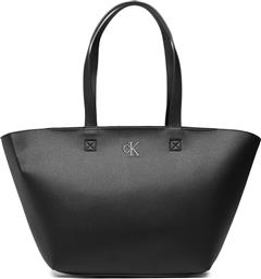 ΤΣΑΝΤΑ MINIMAL MONOGRAN SHOPPER28 K60K610687 ΜΑΥΡΟ CALVIN KLEIN JEANS