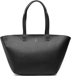 ΤΣΑΝΤΑ MINIMAL MONOGRAN SHOPPER28 K60K610687 ΜΑΥΡΟ CALVIN KLEIN JEANS