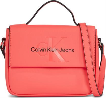 ΤΣΑΝΤΑ SCULPTED BOXY FLAP CB20 MONO K60K610829 ΚΟΡΑΛΛΙ CALVIN KLEIN JEANS από το MODIVO