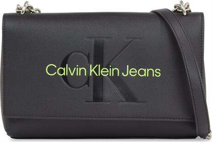 ΤΣΑΝΤΑ SCULPTED EW FLAP CONV25 MONO K60K611866 ΜΑΥΡΟ CALVIN KLEIN JEANS