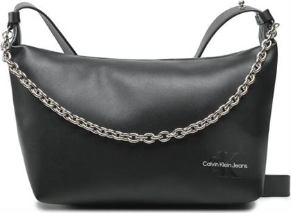 ΤΣΑΝΤΑ SCULPTED ROUND SB28 CHAIN K60K610563 ΜΑΥΡΟ CALVIN KLEIN JEANS