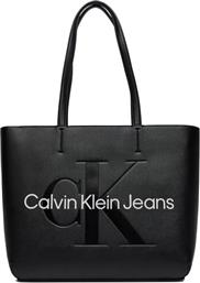 ΤΣΑΝΤΑ SCULPTED SHOPPER29 MONO K60K610276 ΜΑΥΡΟ CALVIN KLEIN JEANS από το MODIVO