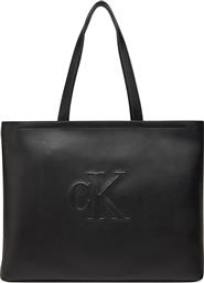 ΤΣΑΝΤΑ SCULPTED SLIM TOTE LV04K3070G ΜΑΥΡΟ CALVIN KLEIN JEANS