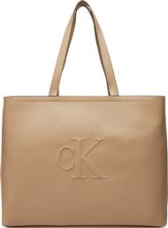 ΤΣΑΝΤΑ SCULPTED SLIM TOTE34 LV04K3070G ΜΠΕΖ CALVIN KLEIN JEANS