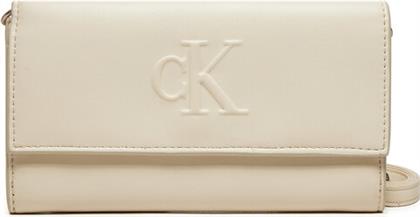 ΤΣΑΝΤΑ SCYLPTED LONG K60K612742 ΕΚΡΟΥ CALVIN KLEIN JEANS