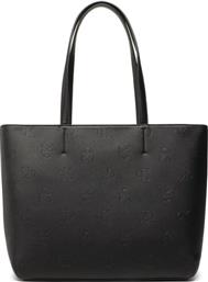 ΤΣΑΝΤΑ SLEEK SHOPPER29 AOP K60K610323 ΜΑΥΡΟ CALVIN KLEIN JEANS