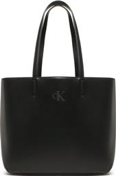 ΤΣΑΝΤΑ SLEEK SHOPPER29 SOLID K60K610318 ΜΑΥΡΟ CALVIN KLEIN JEANS