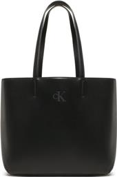 ΤΣΑΝΤΑ SLEEK SHOPPER29 SOLID K60K610318 ΜΑΥΡΟ CALVIN KLEIN JEANS