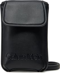 ΤΣΑΝΤΑΚΙ ΚΙΝΗΤΟΥ CK PHONE BAG IU0IU00695 ΜΑΥΡΟ CALVIN KLEIN JEANS