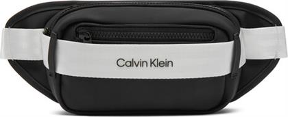 ΤΣΑΝΤΑΚΙ ΜΕΣΗΣ LOGO WAIST BAG IU0IU00694 ΜΑΥΡΟ CALVIN KLEIN JEANS