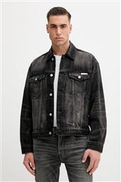 ΤΖΙΝ ΜΠΟΥΦΑΝ ΧΡΩΜΑ: ΜΑΥΡΟ, LV04RD707G CALVIN KLEIN JEANS