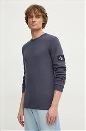 ΒΑΜΒΑΚΕΡΗ ΜΠΛΟΥΖΑ ΧΡΩΜΑ: ΜΠΕΖ, J30J323485 CALVIN KLEIN JEANS