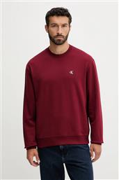 ΒΑΜΒΑΚΕΡΗ ΜΠΛΟΥΖΑ ΧΡΩΜΑ: ΜΠΟΡΝΤΟ, LV04RC296G CALVIN KLEIN JEANS