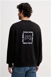 ΒΑΜΒΑΚΕΡΗ ΜΠΛΟΥΖΑ ΧΡΩΜΑ: ΜΑΥΡΟ, LV04RE254G CALVIN KLEIN JEANS