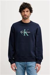 ΒΑΜΒΑΚΕΡΗ ΜΠΛΟΥΖΑ ΧΡΩΜΑ: ΝΑΥΤΙΚΟ ΜΠΛΕ, LV04RD242G CALVIN KLEIN JEANS