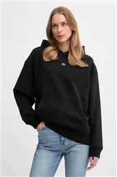 ΒΑΜΒΑΚΕΡΗ ΜΠΛΟΥΖΑ ΓΥΝΑΙΚΕΙΑ, ΧΡΩΜΑ: ΜΑΥΡΟ, ΜΕ ΚΟΥΚΟΥΛΑ, LV047D232G CALVIN KLEIN JEANS