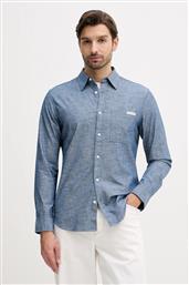 ΒΑΜΒΑΚΕΡΟ ΠΟΥΚΑΜΙΣΟ ΑΝΔΡΙΚΟ, ΧΡΩΜΑ: ΜΠΛΕ, LV04RF109G CALVIN KLEIN JEANS