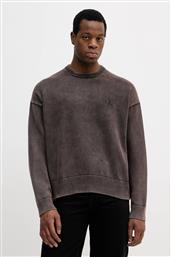 ΒΑΜΒΑΚΕΡΟ ΠΟΥΛΟΒΕΡ ΑΝΔΡΙΚΟ, ΧΡΩΜΑ: ΚΑΦΕ, LV04RE300G CALVIN KLEIN JEANS