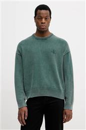 ΒΑΜΒΑΚΕΡΟ ΠΟΥΛΟΒΕΡ ΑΝΔΡΙΚΟ, ΧΡΩΜΑ: ΠΡΑΣΙΝΟ, LV04RE300G CALVIN KLEIN JEANS