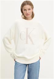 ΒΑΜΒΑΚΕΡΟ ΠΟΥΛΟΒΕΡ ΧΡΩΜΑ: ΜΠΕΖ, J20J224799 CALVIN KLEIN JEANS