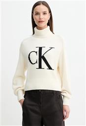 ΒΑΜΒΑΚΕΡΟ ΠΟΥΛΟΒΕΡ ΧΡΩΜΑ: ΜΠΕΖ, LV047D349G CALVIN KLEIN JEANS