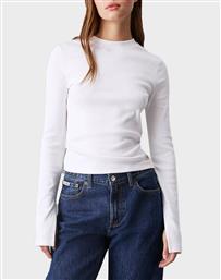 JEANS WOVEN LABEL RIB LS TOP CALVIN KLEIN