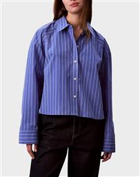 JEANS YD STRIPE BOXY CROPPED SHIRT CALVIN KLEIN