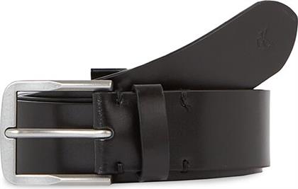 ΖΩΝΗ ΑΝΔΡΙΚΗ FL CL RO LTHR BELT K50K511145 ΜΑΥΡΟ CALVIN KLEIN JEANS