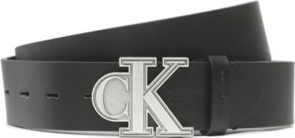 ΖΩΝΗ ΑΝΔΡΙΚΗ MONOGRAM LTHR BELT 40MM K50K510468 ΜΑΥΡΟ CALVIN KLEIN JEANS